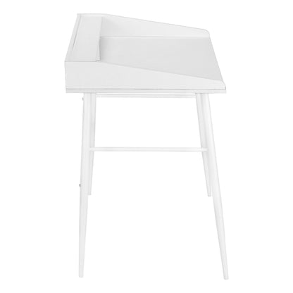 Computer Desk For Home Office, Laptop, Storage Shelves, Convenient Design - White