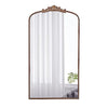 Full Length Mirror, Arched Mirror Hanging Or Leaning Against Wall Large Mirror For Living Room - Gold