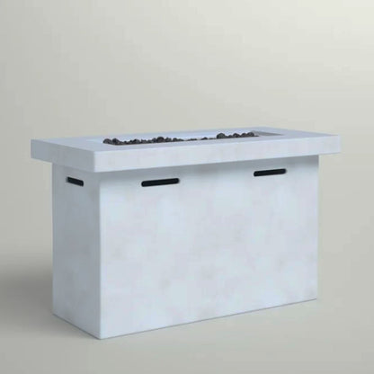 Reinforced - Propane Outdoor Fire Pit Table - Gray