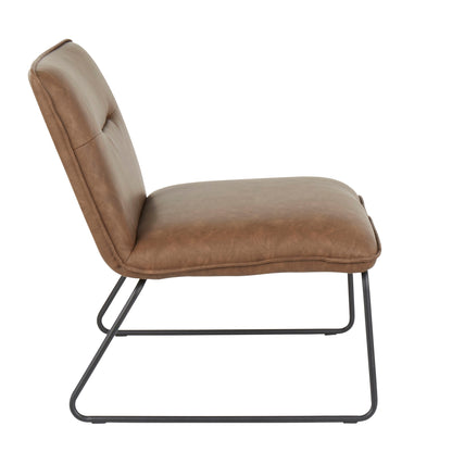Casper - Industrial Chair - Black / Espresso