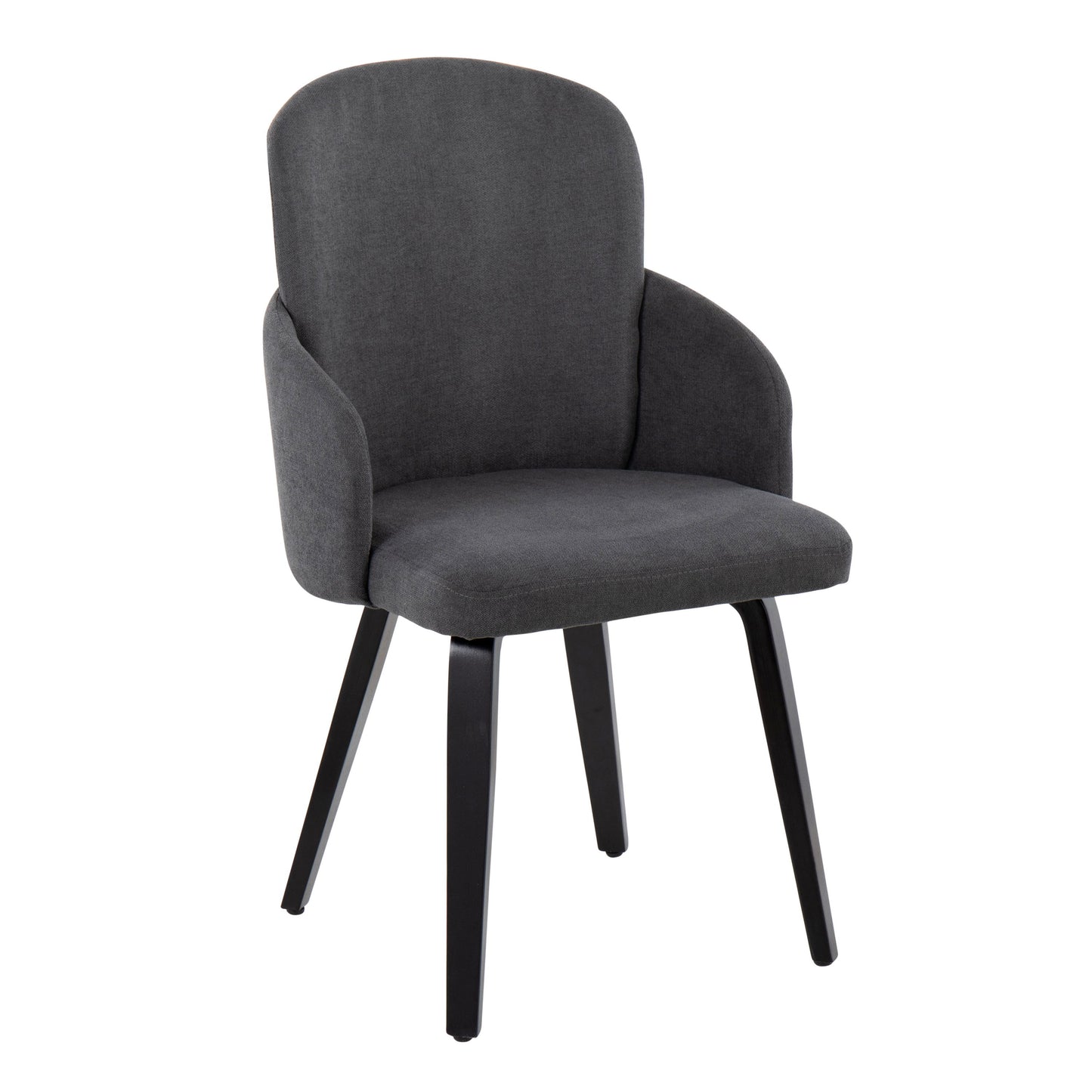Dahlia - Contemporary Dining Chair (Set of 2) - Gray / Black