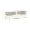 Mid-Century Modern 3 Drawer Solid Wood TV Stand For TVs Up To 65