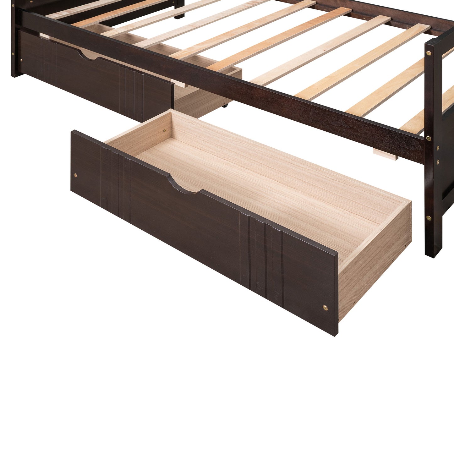 Twin Size DayBed With 2 Drawers - Espresso