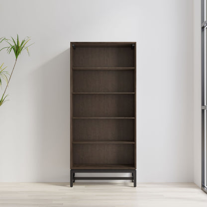Banting - Mid Century Open Shelf Bookcase - Walnut Brown