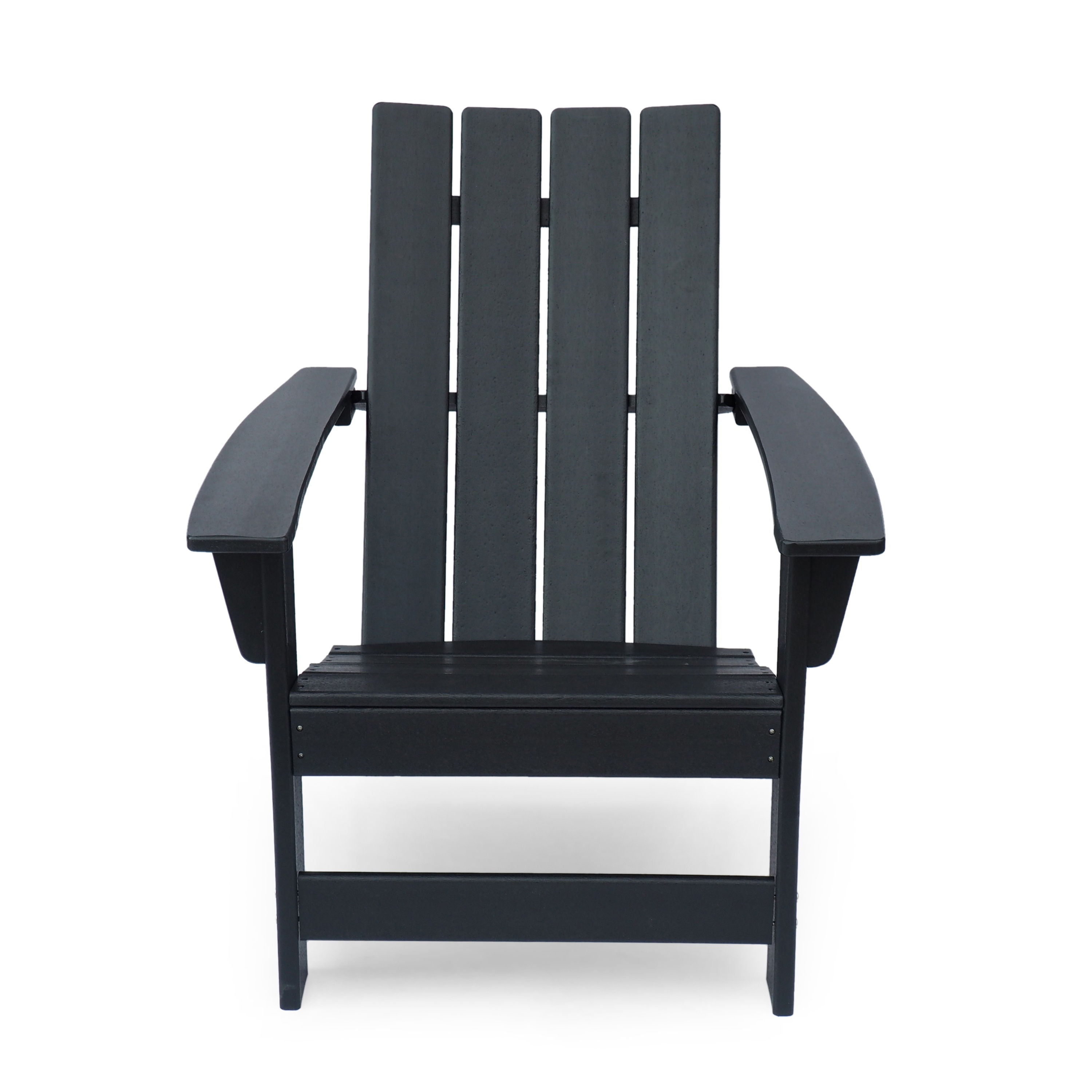 Enigmara - Outdoor High Density Resin Adirondack Chair - Black