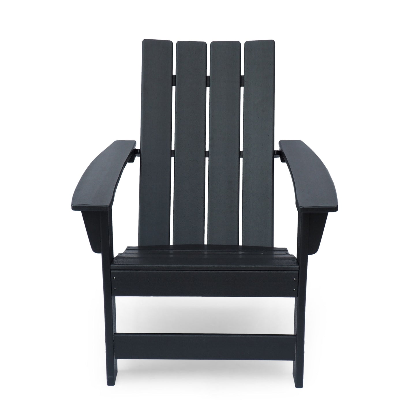 Enigmara - Outdoor High Density Resin Adirondack Chair - Black
