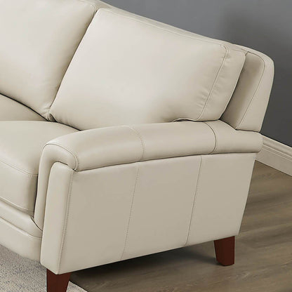 Westcott - Leather Sofa - Beige