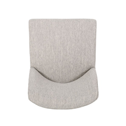 Modern Dining Chair With Durable Fabric Upholstery And Sturdy Wooden Frame (Set of 2) - Light Gray