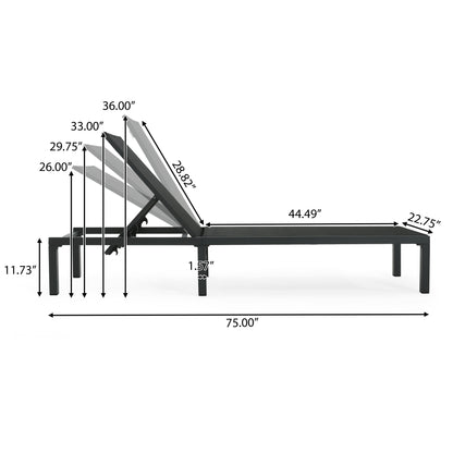 Westport - Outdoor Chaise Lounge (Set of 2) - Black