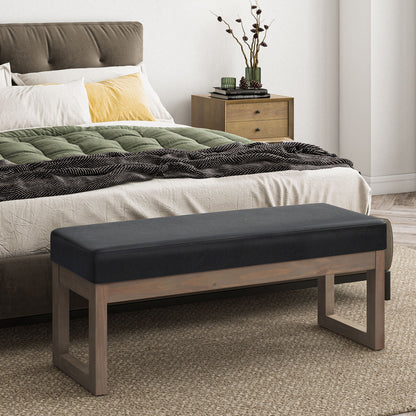 Milltown - Large Ottoman Bench - Midnight Black