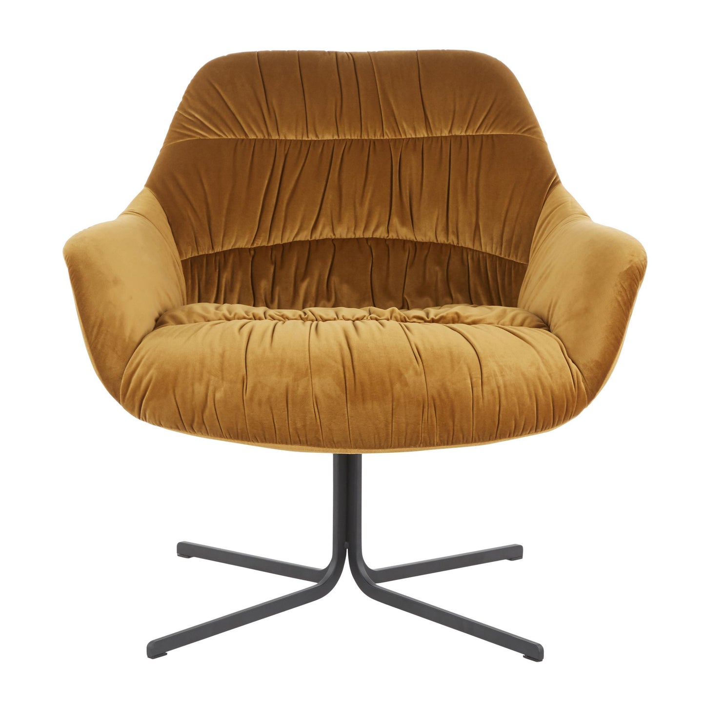 Wayne - Contemporary Swivel Lounge Chair - Black / Chartreuse