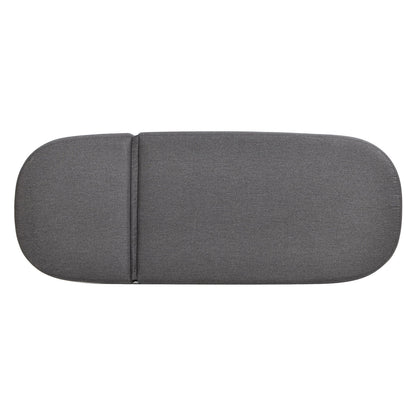 Willow - Sunbrella Upholstered Patio Lounger - Graphite Gray / Black