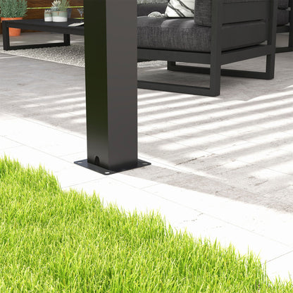 Louver Pergola Frame & Louvers - Black