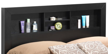 Queen Bed For Comfort Stylish Transitional - Black