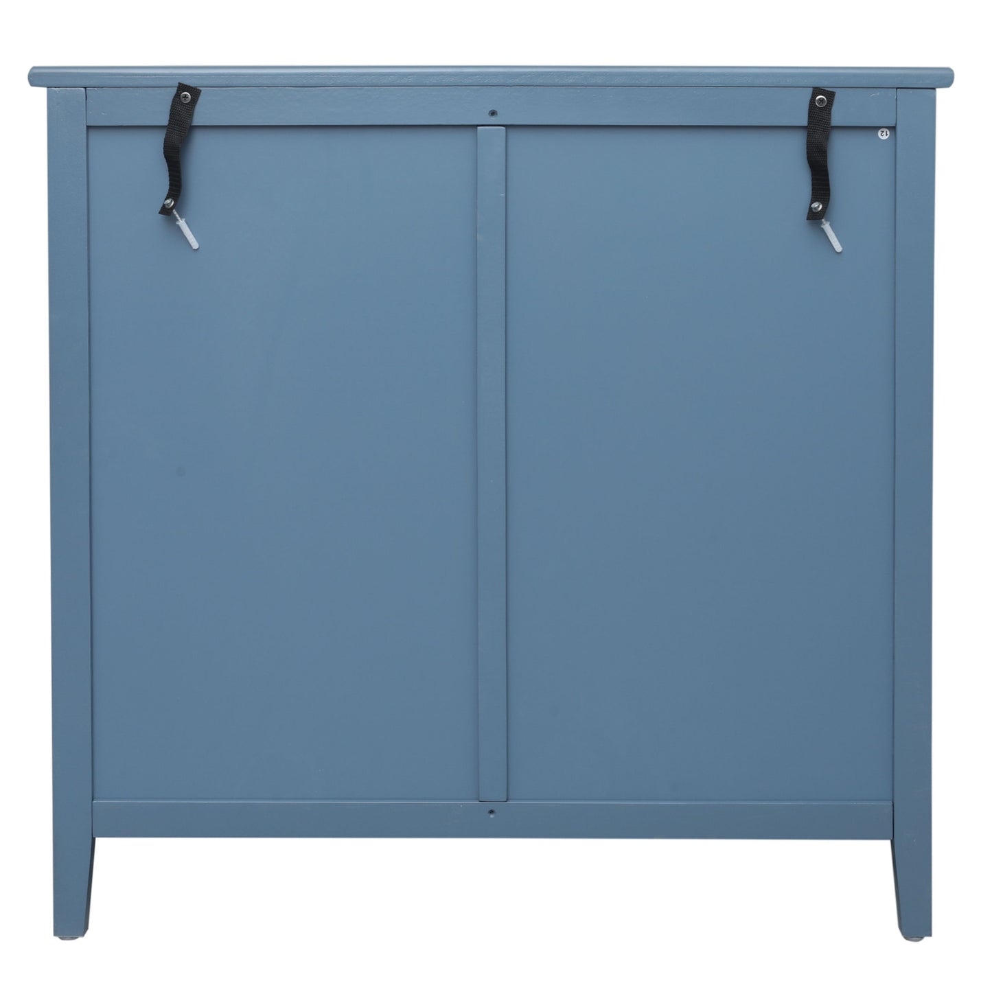 3 Drawer Cabinet Natural Rattan Suitable For Bedroom - Blue