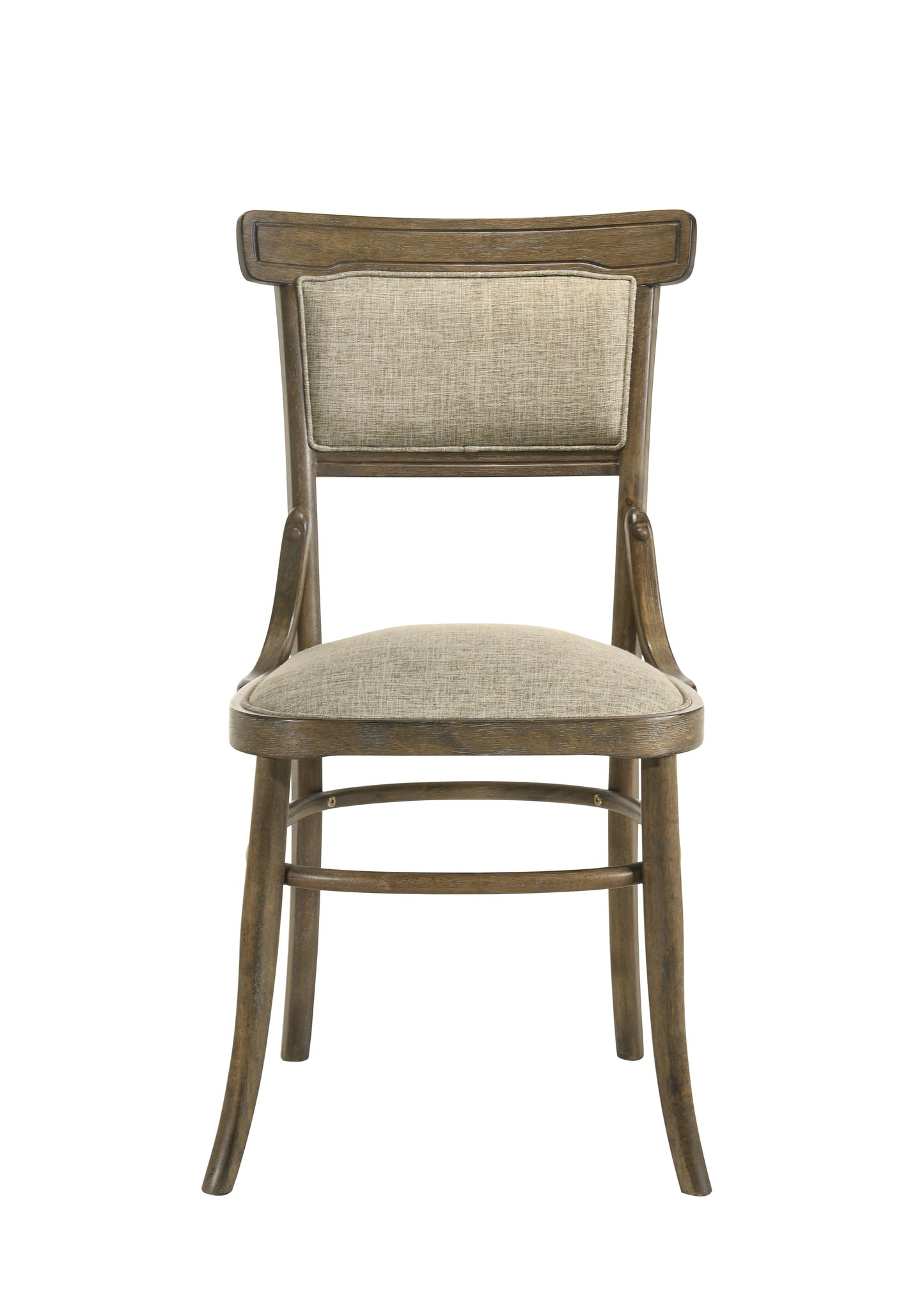 Bistro - 9 Piece Dining Table With Extension Leaf And Off White Fabric Dining Chairs (Set of 9) - Vintage Walnut