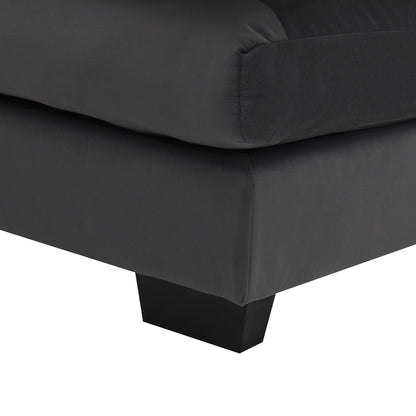 Modern U-Shaped Sectional Sofa With Waist Pillows, 6 Seat Upholstered Symmetrical Sofa Furniture, Sleeper Sofa Couch With Chaise Lounge - Gray