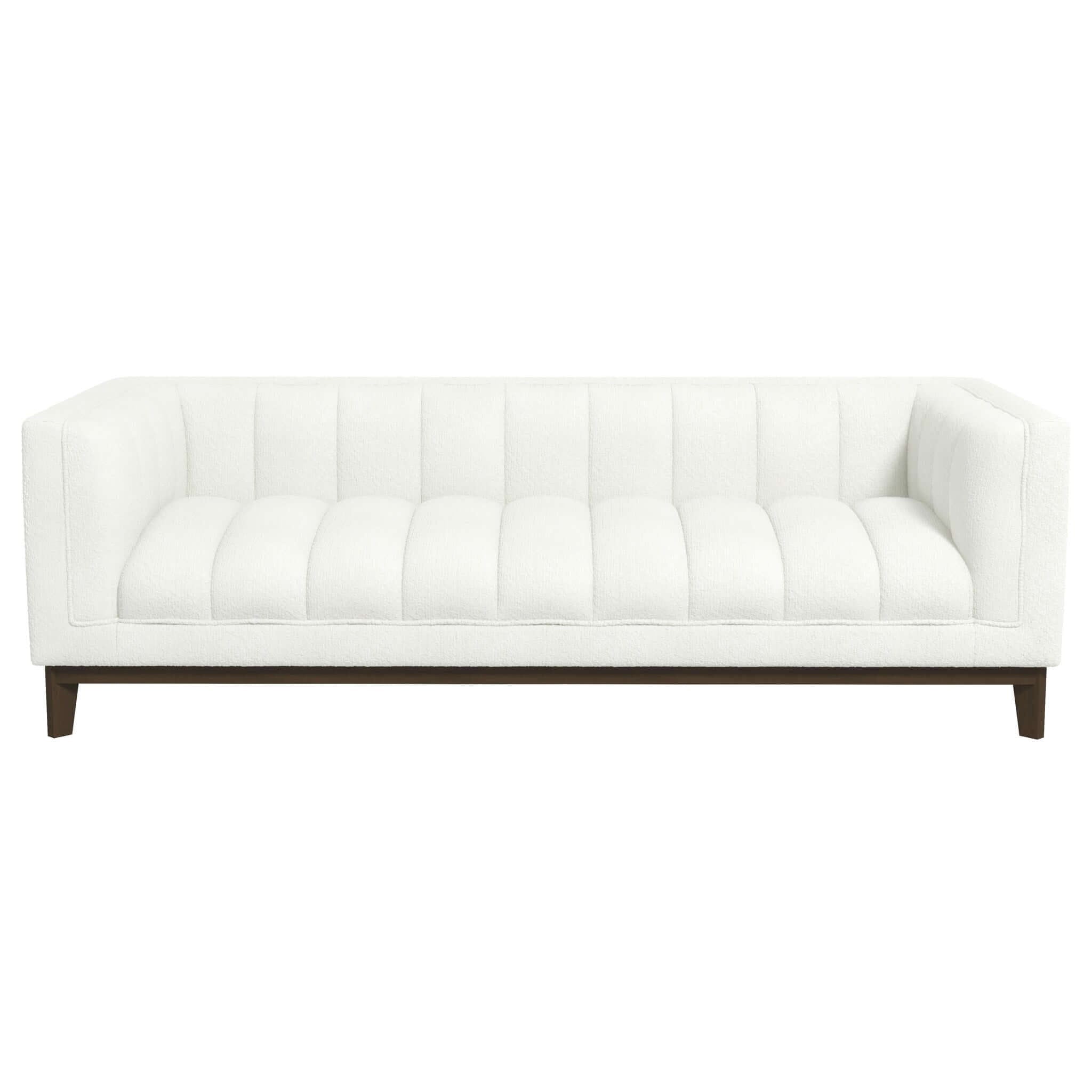 Melissa - Mid-Century Modern Sofa - Brown / White