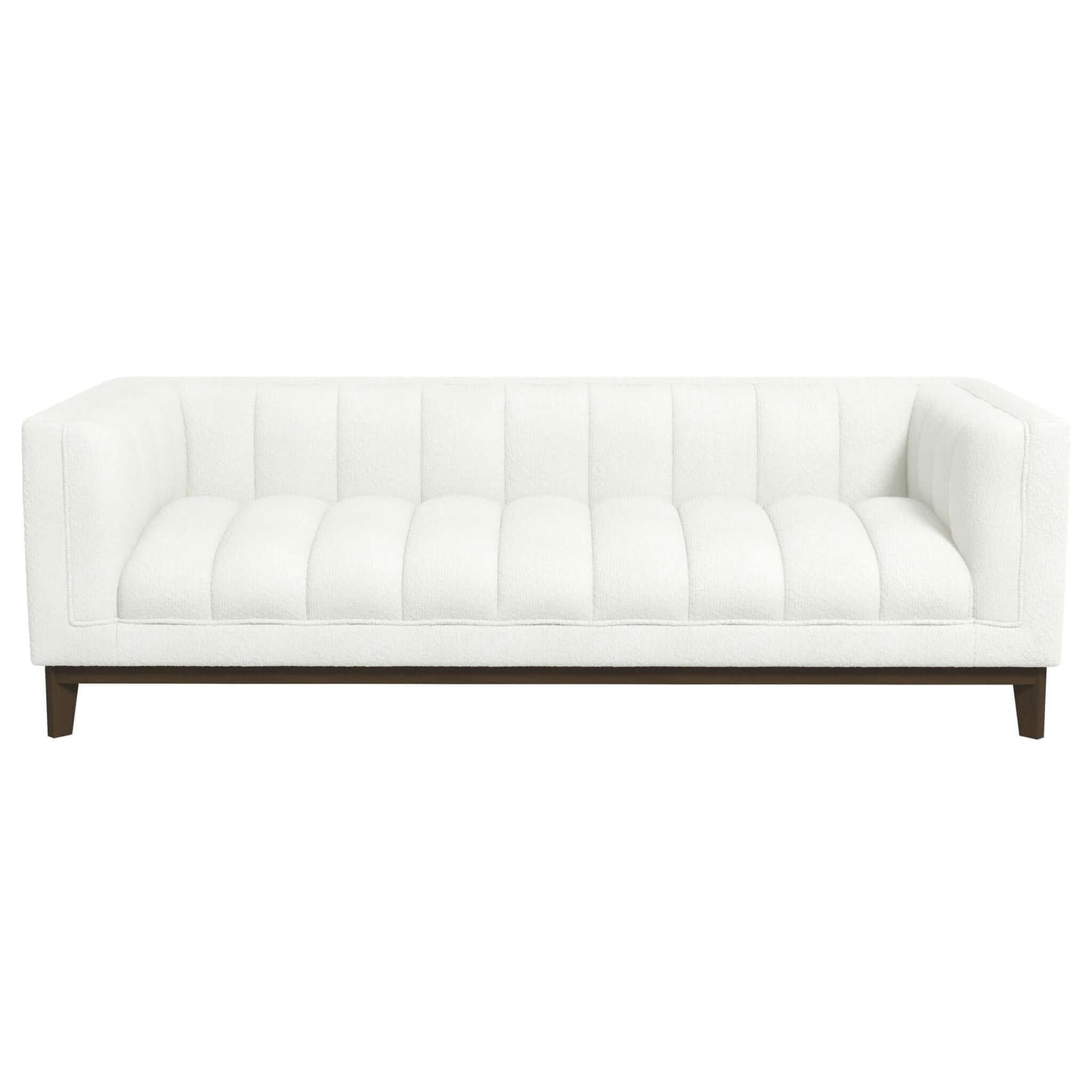 Melissa - Mid-Century Modern Sofa - Brown / White