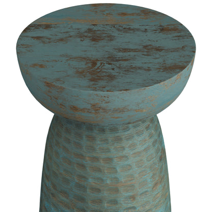 Boyd - Wooden Accent Table - Teal Wash