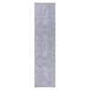 Maval - 2'6'' X 10' Washable Runner Rug - Blue / Cream