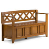 Amherst - Entryway Storage Bench - Light Avalon Brown