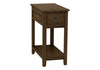 Accent End Table, Narrow, Storage Drawer, Transitional - Espresso