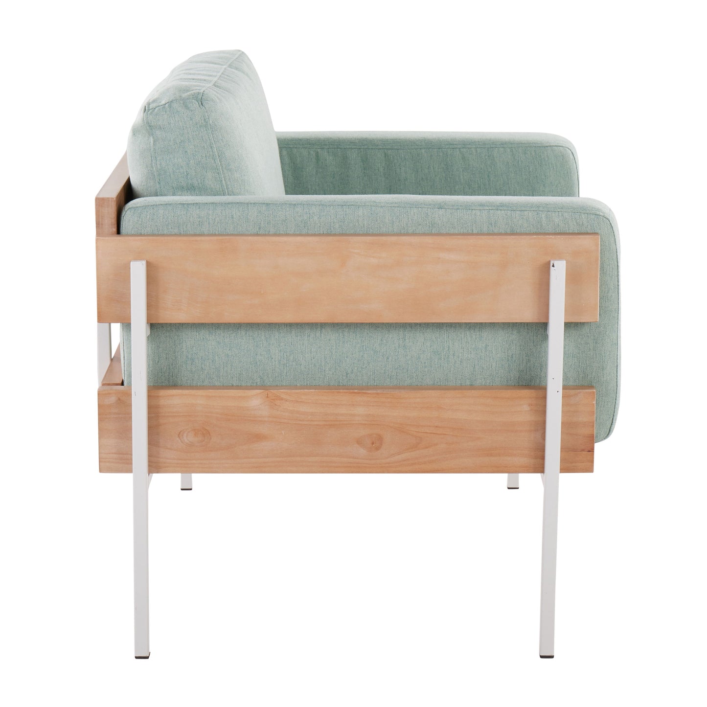 Kari - Farmhouse Chair - White / Natural / Light Green
