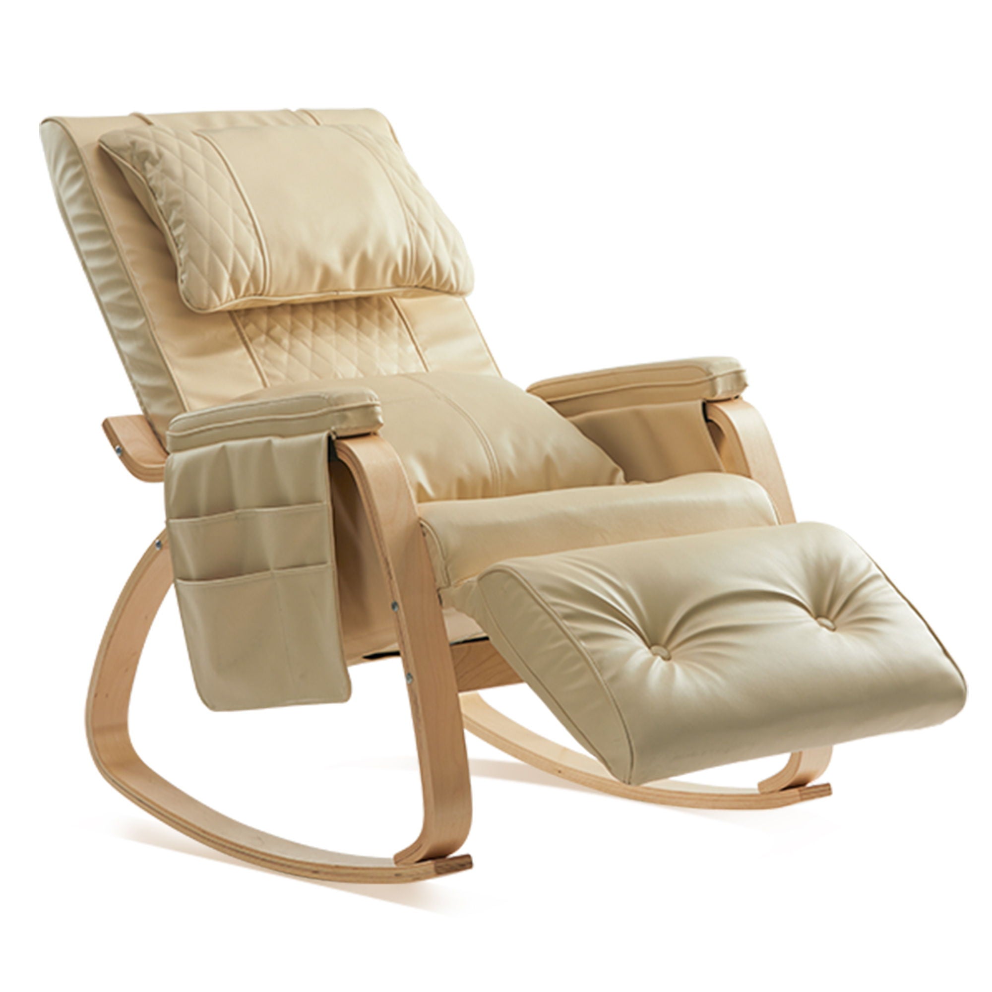 Massage Comfortable Relax Rocking Chair - Cream