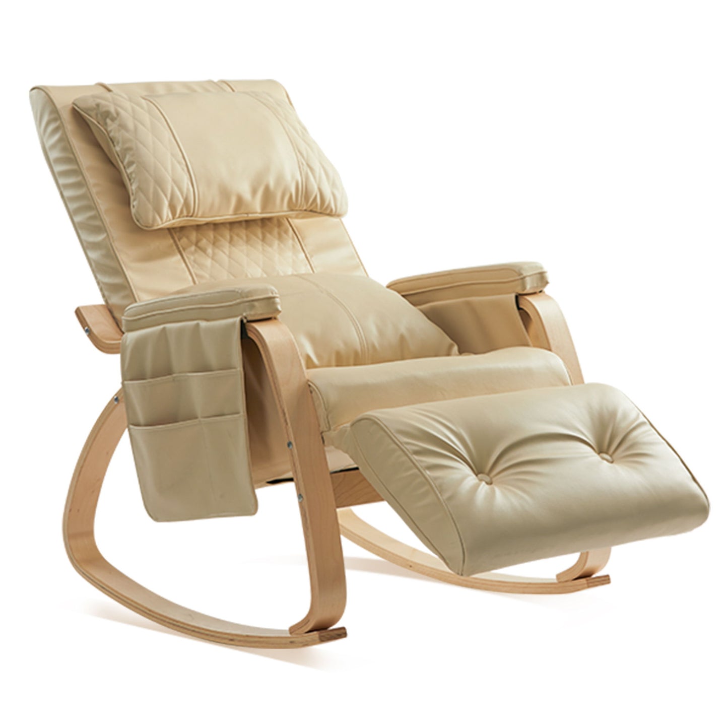 Massage Comfortable Relax Rocking Chair - Cream