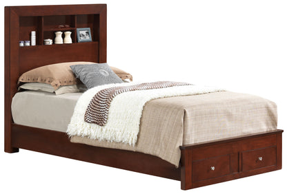 Twin Storage Bed With Versatile Appeal - Cherry