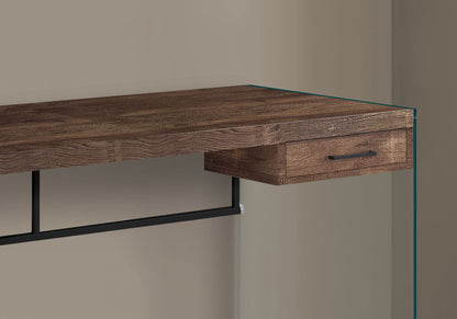 Computer Desk For Home Office, Laptop, Storage Drawers, Modern - Brown