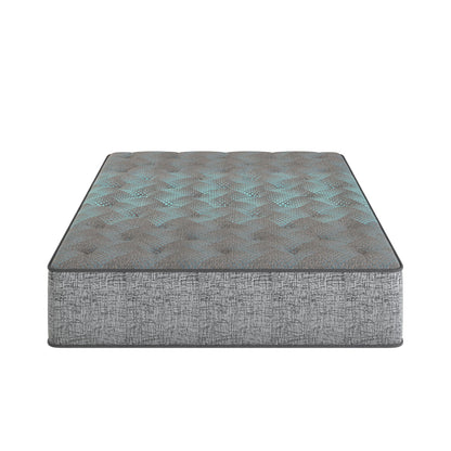 Comfort Care - 13" King Size Hybrid Mattress, Plush Comfort - Gray / Blue