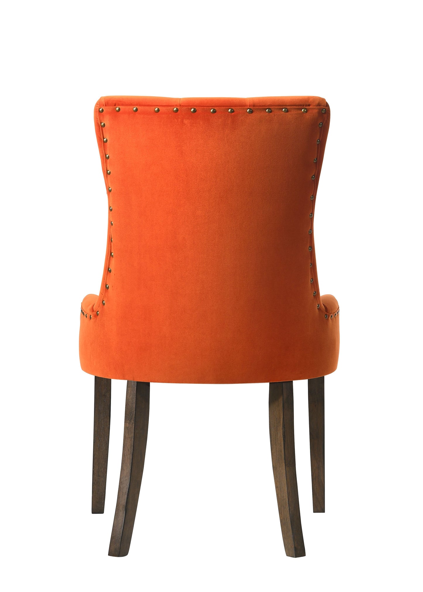 Farren - Velvet Weathered Side Chair (Set of 2) - Orange