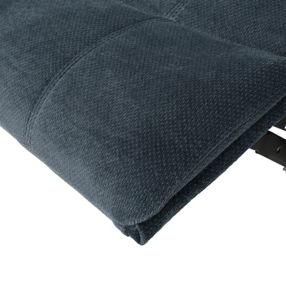 Classic Design, Plush, Glider Recliner - Steel Gray