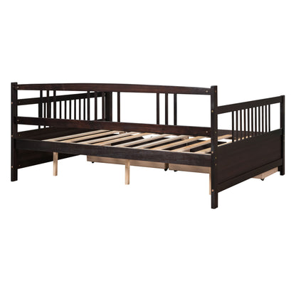 Full Size DayBed With 2 Drawers - Espresso