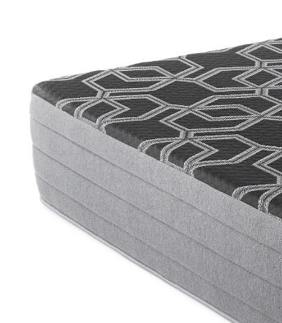 12" Full Smooth Top Hybrid Medium Plush Mattress - Black