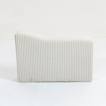 Modular Sofa Single Armrest Backrest Module For Modular Sectional Sofa Couch Side Armrest - Beige