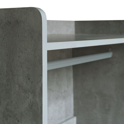 Open Wardrobe Storage For Bedroom - Gray