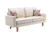 Bahamas - Sofa With 2 Throw Pillows - Beige