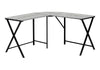 Computer Desk, Home Office, Corner, L Shape, Laptop, Contemporary / Modern - Gray