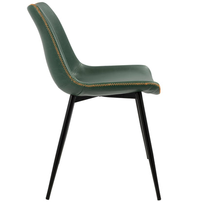 Durango - Industrial Dining Chair (Set of 2) - Black / Green Vintage