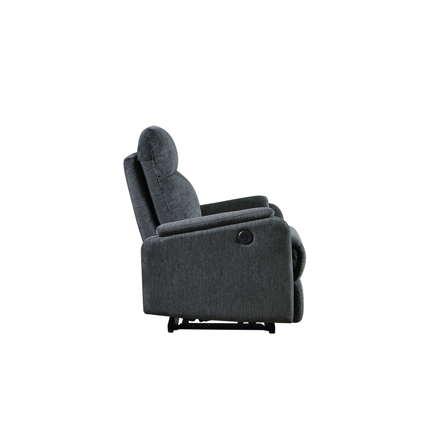 Recliner Chair With Power Function Easy Control Big Stocks, Recliner Single Chair - Dark Gray