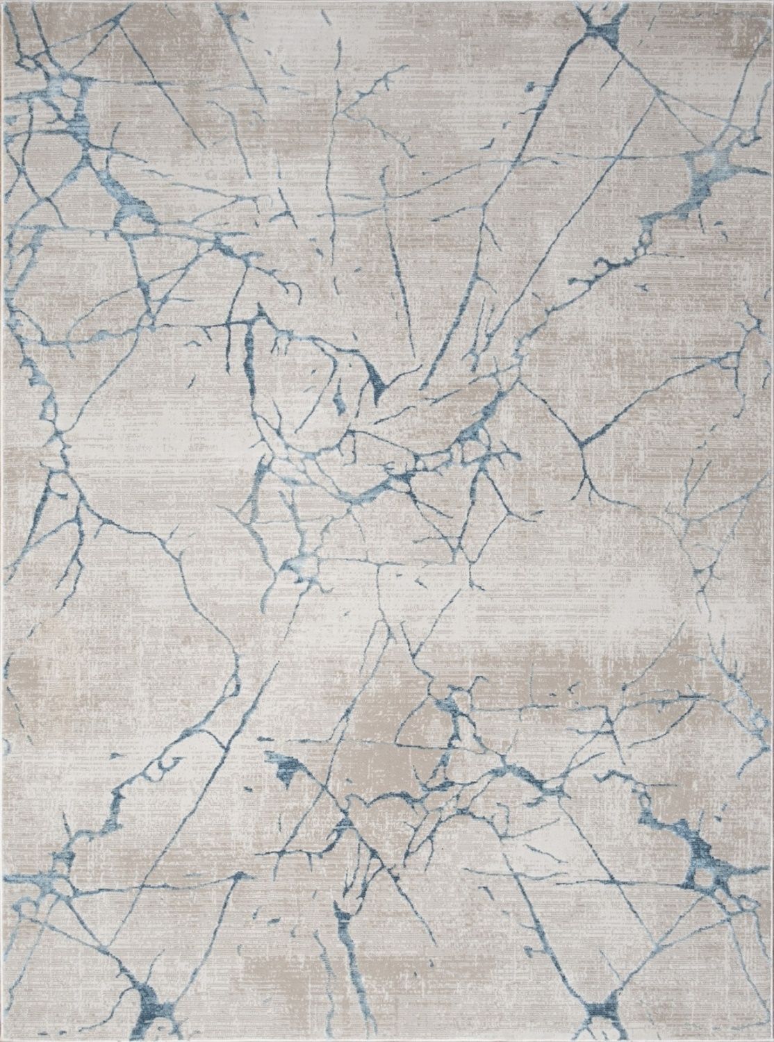 Elegance - 7'10" X 10'3" Area Rug - Blue, Polyester