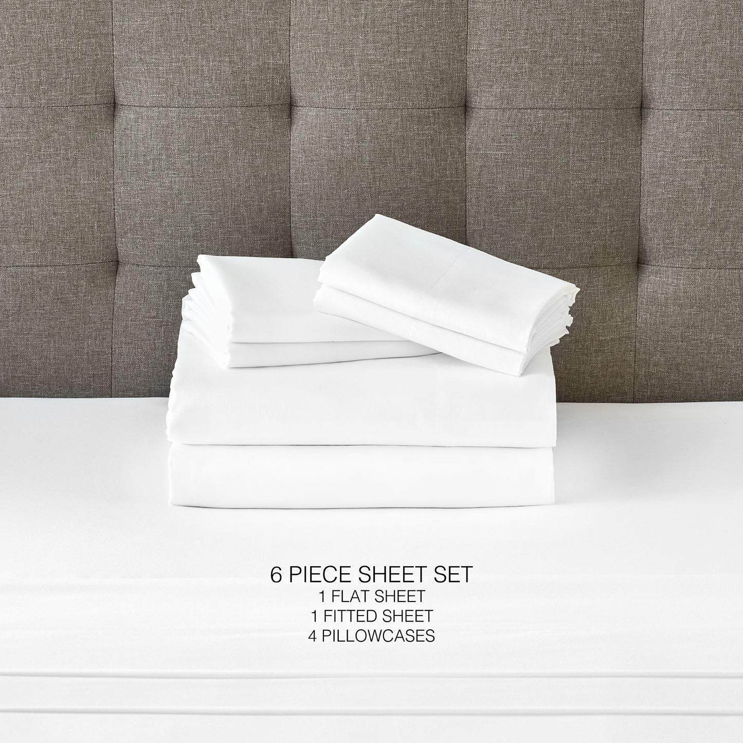 Comfort Care - Queen Size Hybrid Firm Mattress & 12 Piece Premium Comfort Bedding Pack - Black / White