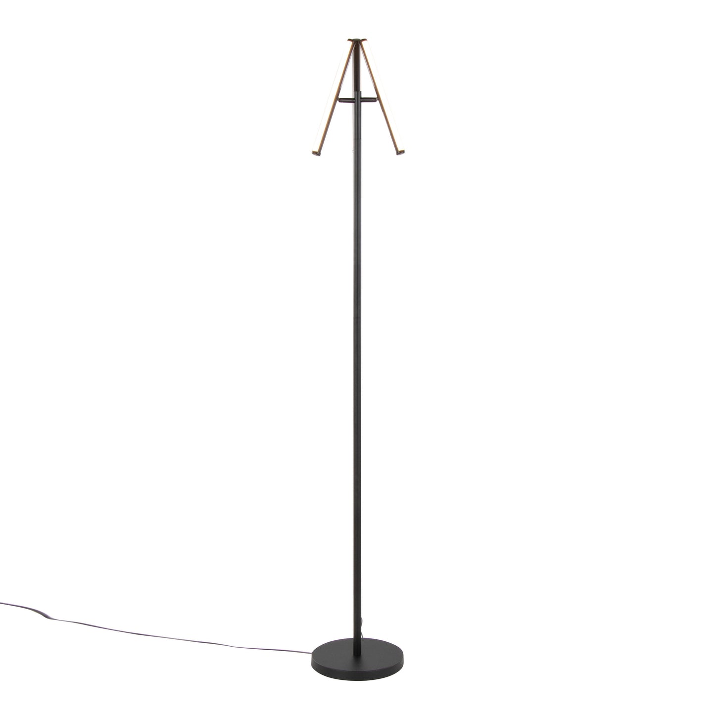 Icicle - Modern Swivel Floor Lamp - Black
