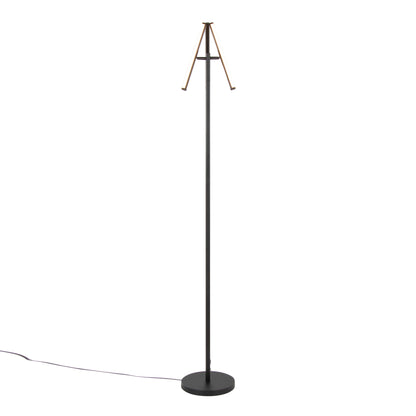 Icicle - Modern Swivel Floor Lamp - Black