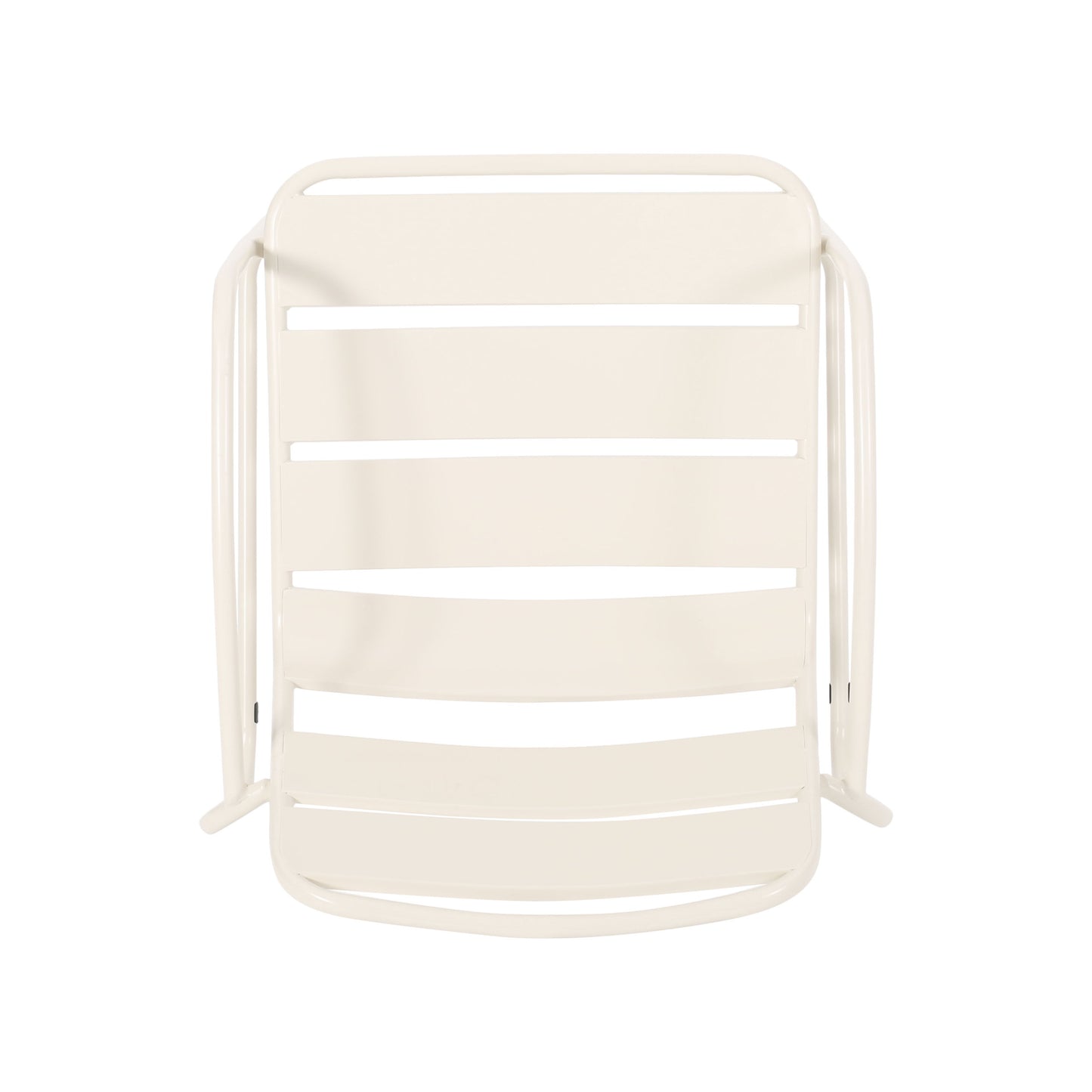 Outdoor Accent Chair With Metal Frame - White