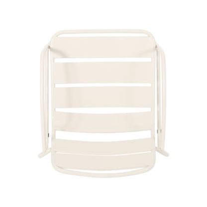 Outdoor Accent Chair With Metal Frame - White