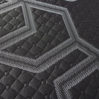 12" Full Smooth Top Foam, Medium Plush Mattress - Black